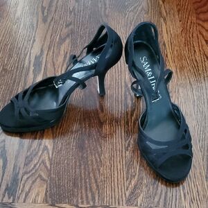 Sam & Libby Elegant Black Strappy Heels